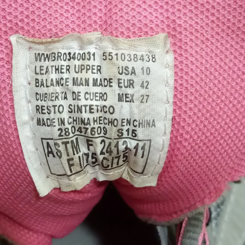 Brahma Steel Toe Womens Sz 10 EU 42 Gray Pink Sarah St. Work Shoe ASTM F 2413-11